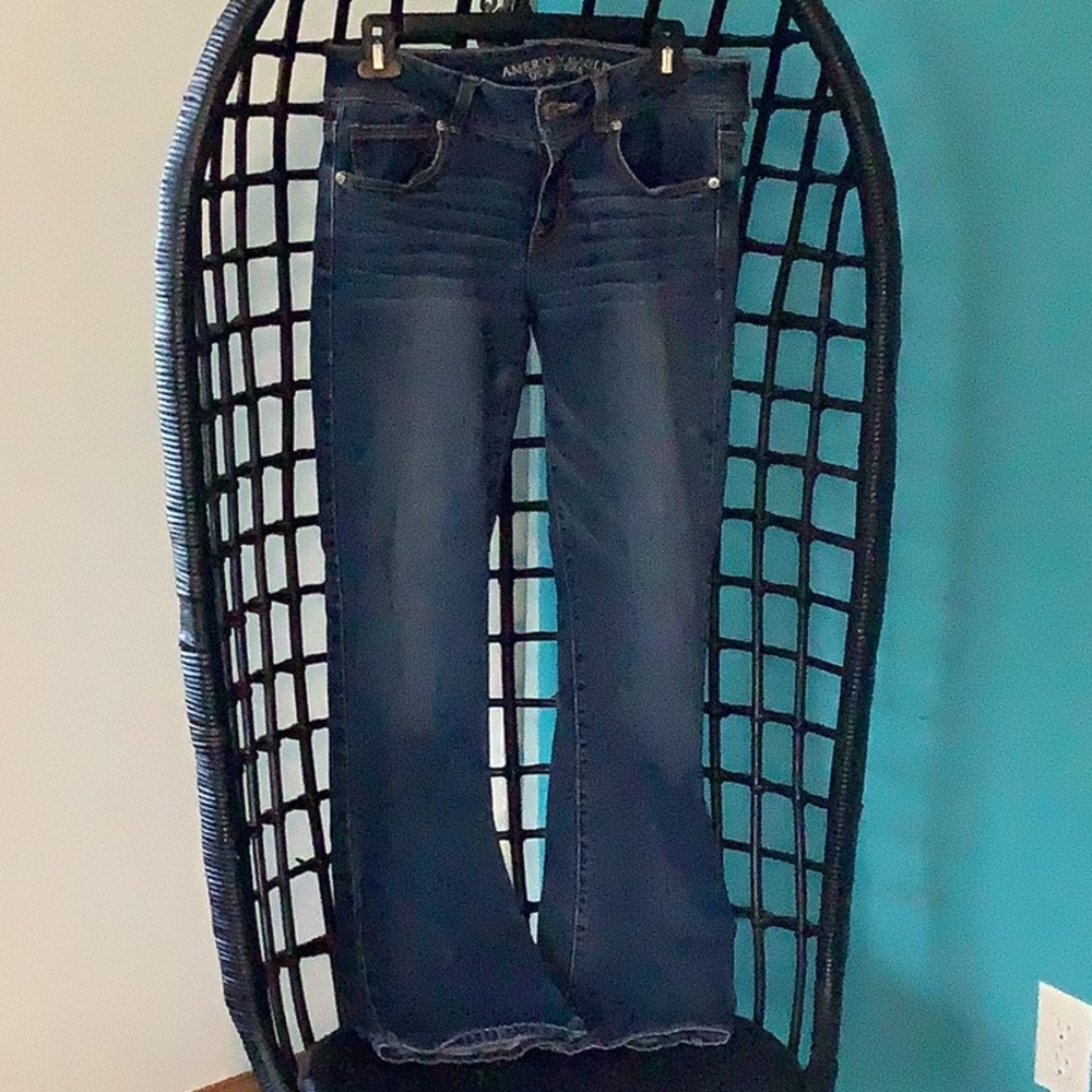 American Eagle Outfitters Blue Flare & Wide Leg Jeans